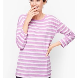 BACK TIE PULLOVER - STRIPE Talbots